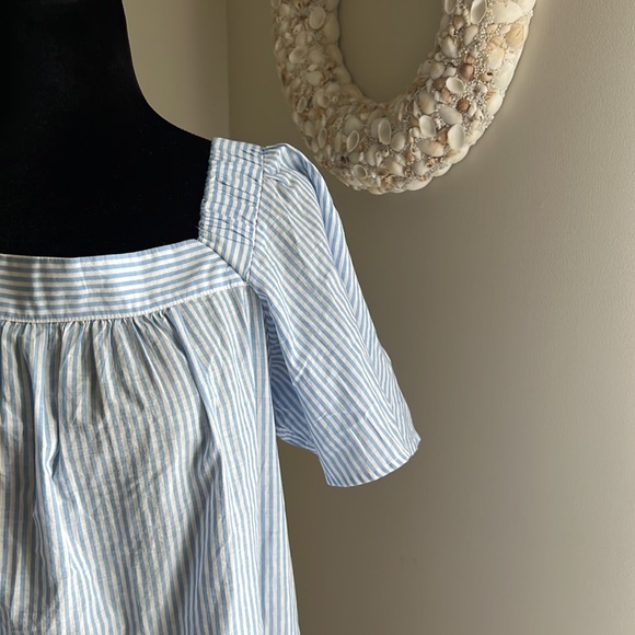 NWOT: Loft Eyelet Square Neck Peasant Top | M - Picture 4 of 16